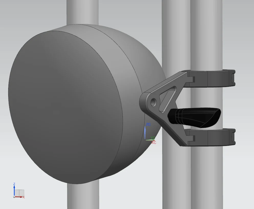 Scheinwerferhalterung für Simson Telegabel – Produktabbildung 2